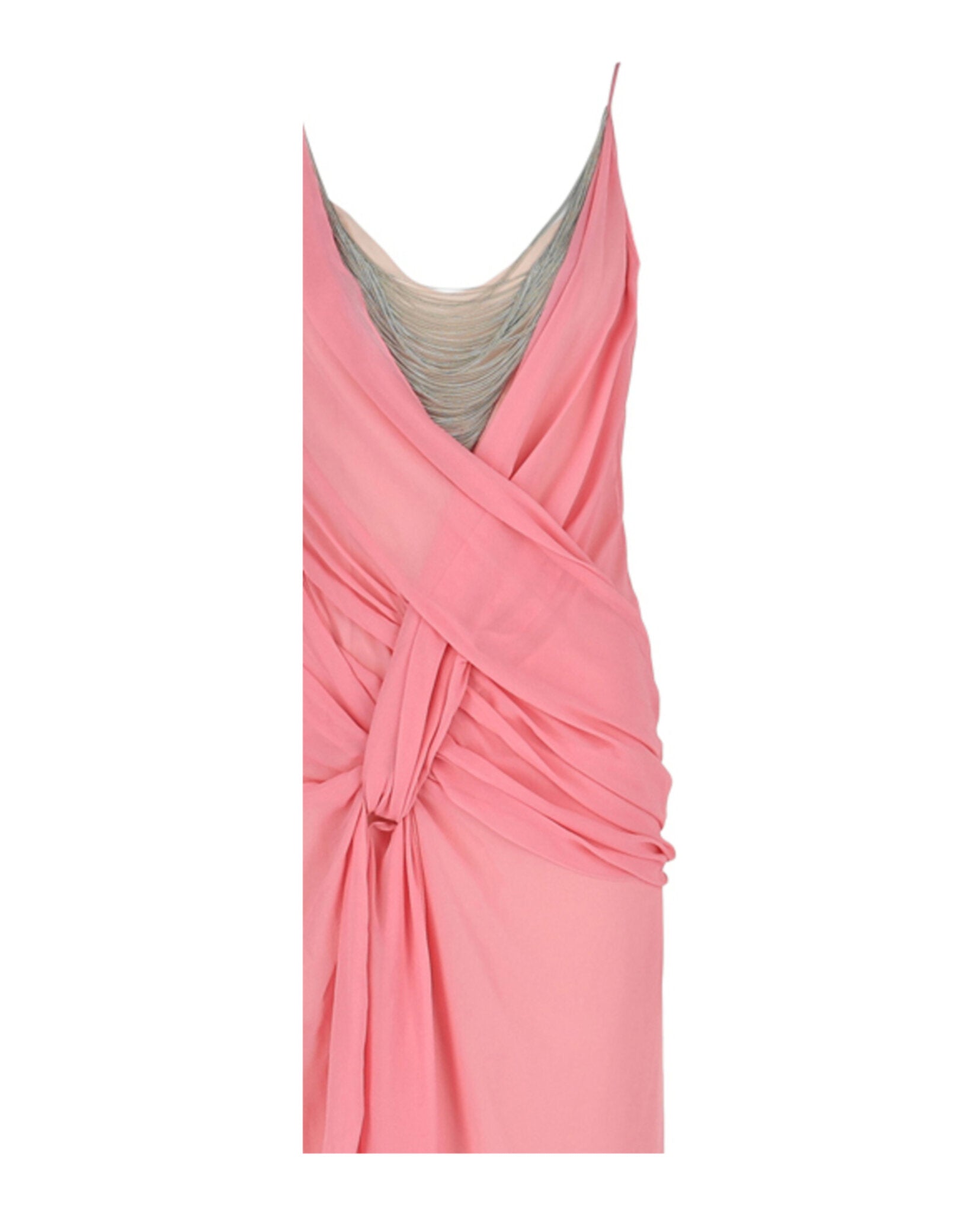 Givenchy Womens Draped Chain Dress With Chains