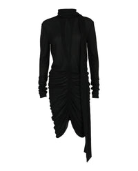 Givenchy Womens Ruched Scarf Stretch-Crepe Dress