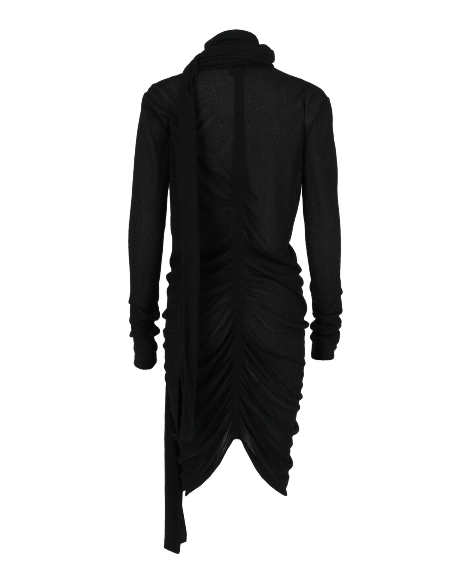 Givenchy Womens Ruched Scarf Stretch-Crepe Dress