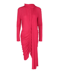 Givenchy Womens Ruched Scarf Stretch-Crepe Dress