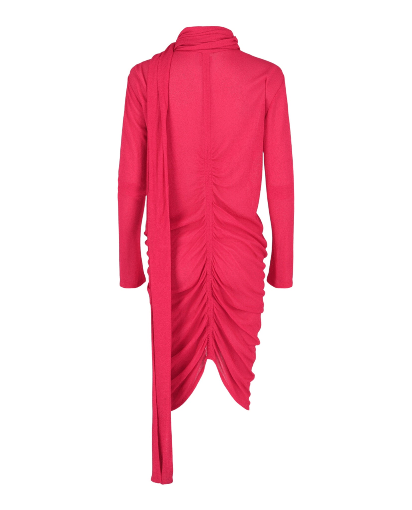 Givenchy Womens Ruched Scarf Stretch-Crepe Dress