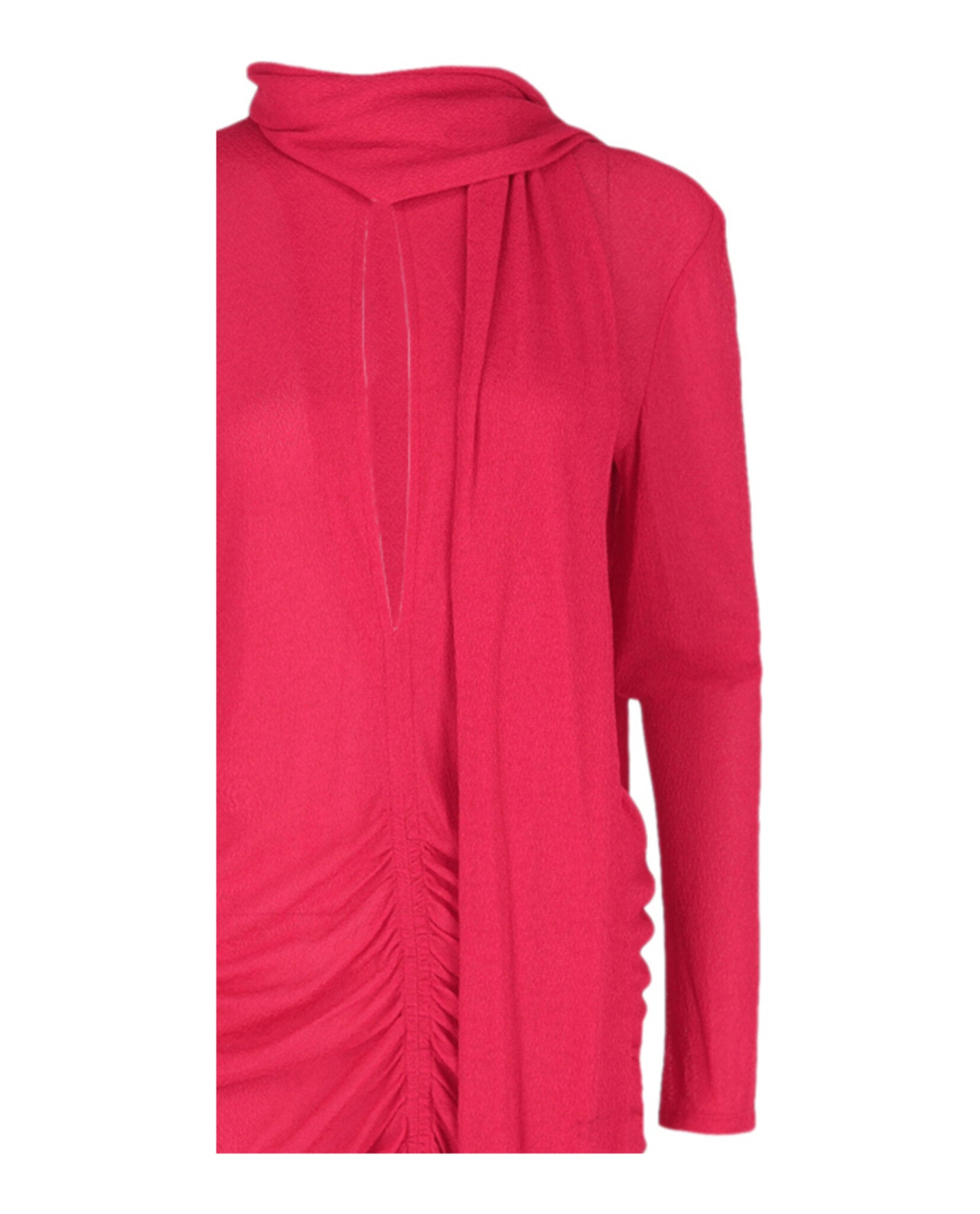 Givenchy Womens Ruched Scarf Stretch-Crepe Dress