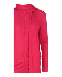 Givenchy Womens Ruched Scarf Stretch-Crepe Dress