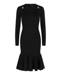 Givenchy Womens Crystal-Detailed Midi Dress