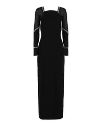 Givenchy Womens Crystal Embellished Crepe Gown