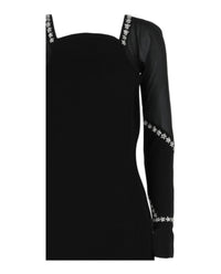 Givenchy Womens Crystal Embellished Crepe Gown