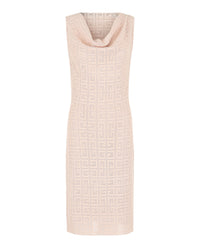 Givenchy Womens 4G Monogram Draped Midi Dress