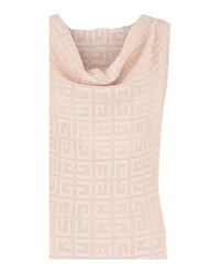 Givenchy Womens 4G Monogram Draped Midi Dress