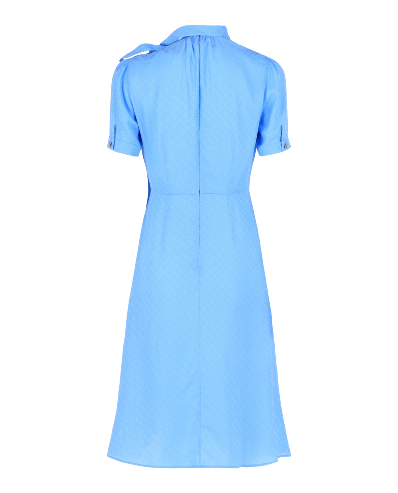 Givenchy Womens Monogram-Jacquard Silk Midi Dress