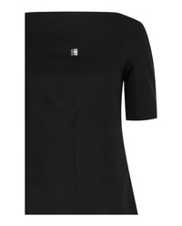 Givenchy Womens Contrast Trim Mini Dress