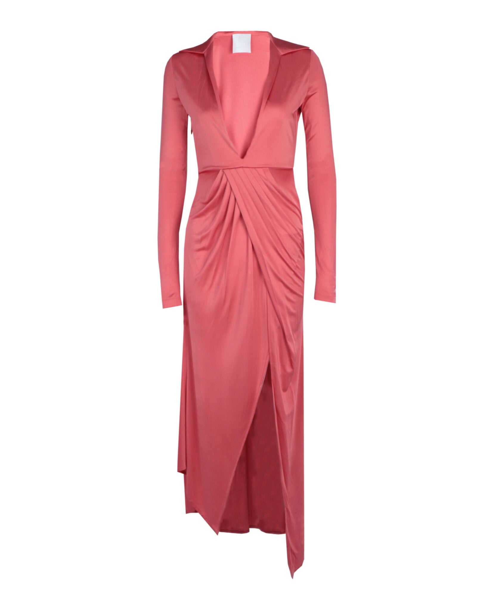 Givenchy Womens Long Sleeve Draped Dress