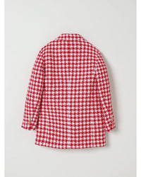 Balmain Tweed Blazer DoubleBreasted Red Kids White Coats
