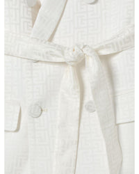 Balmain Double Breasted Belted Blazer Kids Yellow Cream Jackets