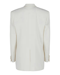 Givenchy Womens Double-Breasted Satin Trimmed Jacket