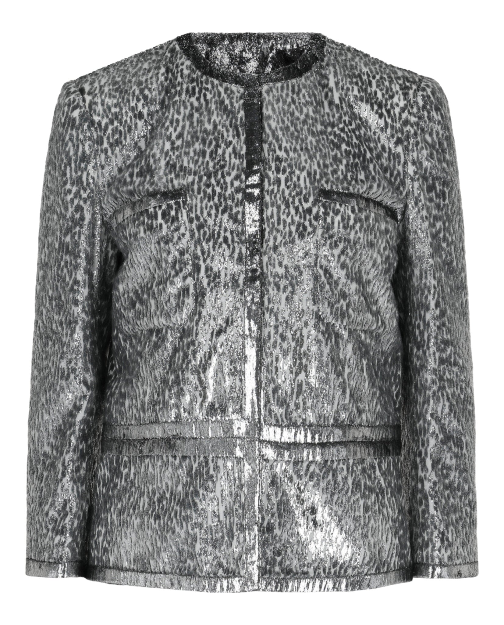 Givenchy Womens Animal Print Single-Breasted Jacket