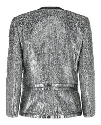 Givenchy Womens Animal Print Single-Breasted Jacket