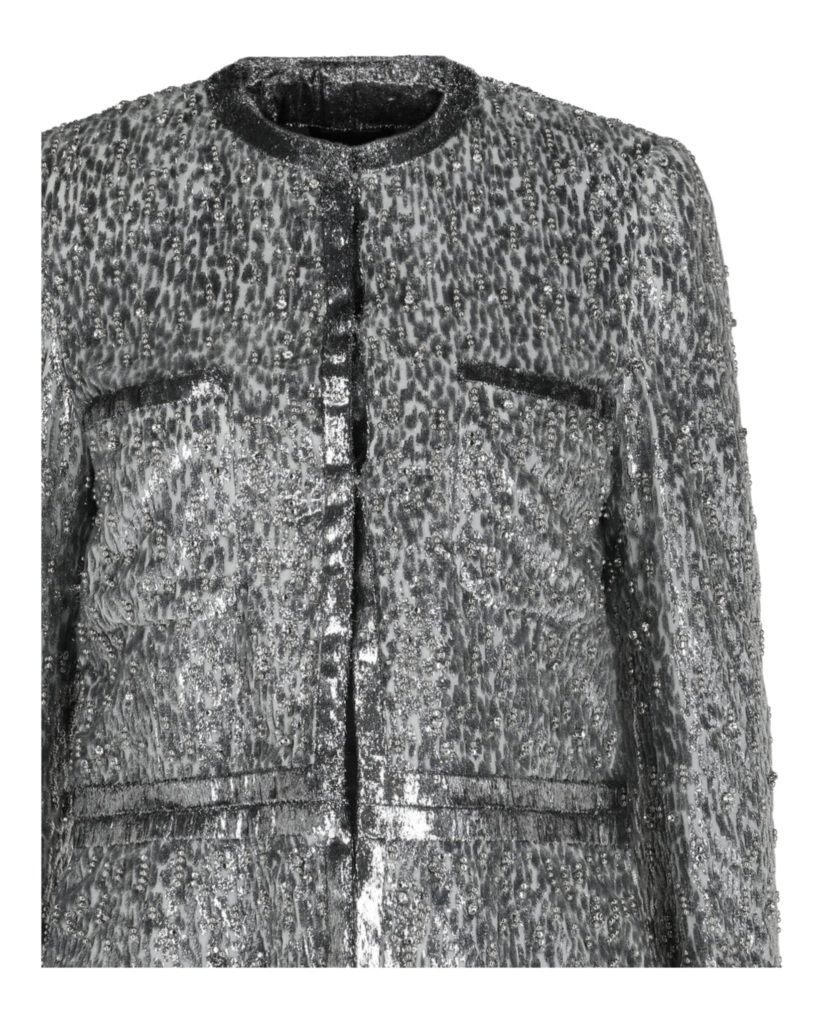 Givenchy Womens Animal Print Single-Breasted Jacket