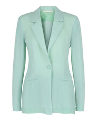 Givenchy Womens Single-Breasted Sheer Silk Blazer