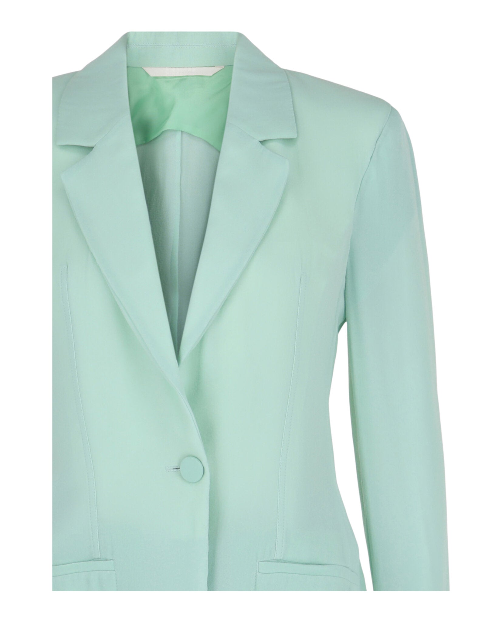 Givenchy Womens Single-Breasted Sheer Silk Blazer