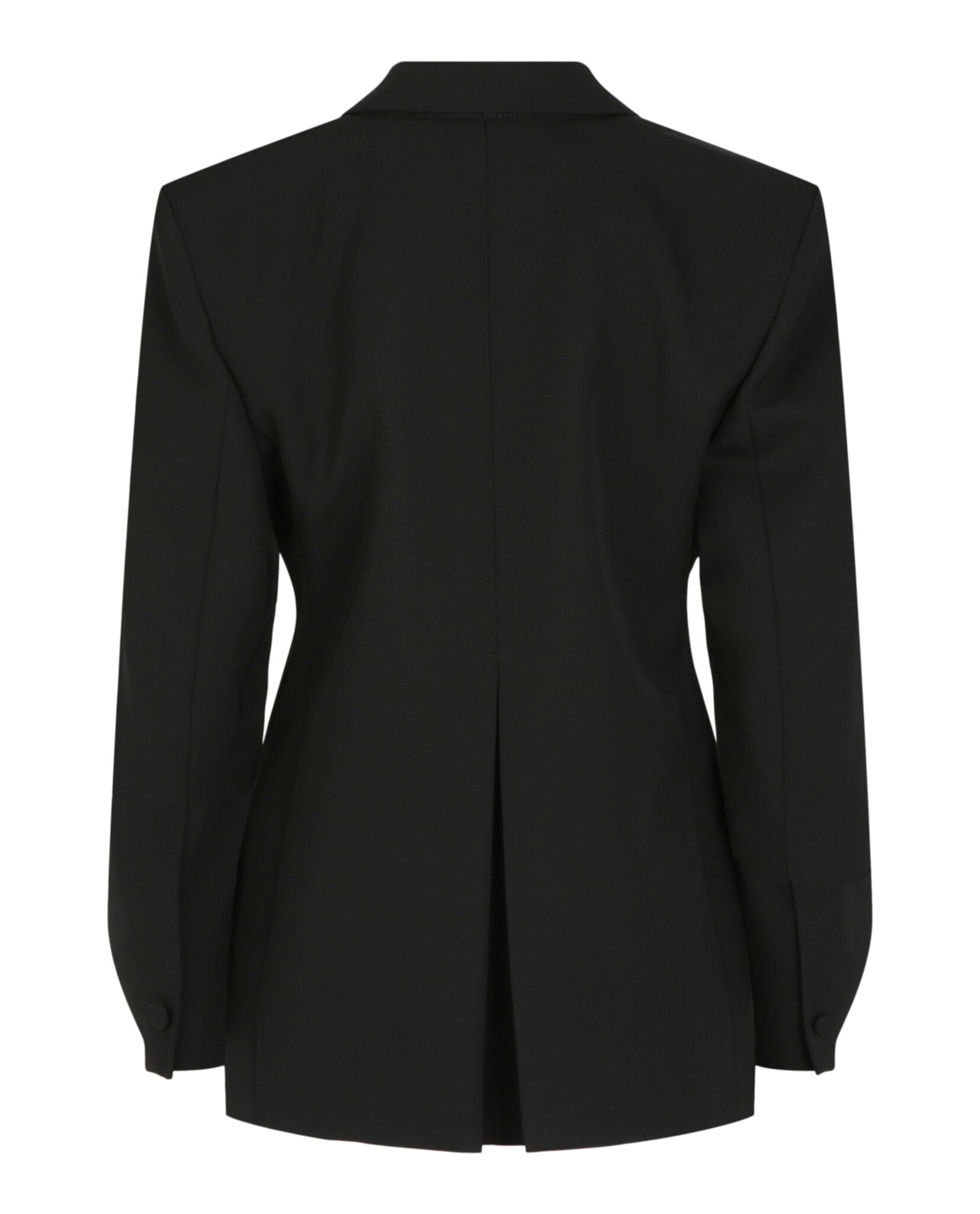 Givenchy Givenchy Womens Structured Tricotine Wool Jacket with Satin Collar
