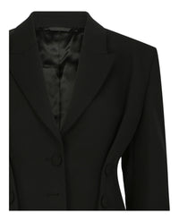 Givenchy Givenchy Womens Structured Tricotine Wool Jacket with Satin Collar