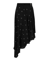 Givenchy Womens 4G Asymmetrical Skirt