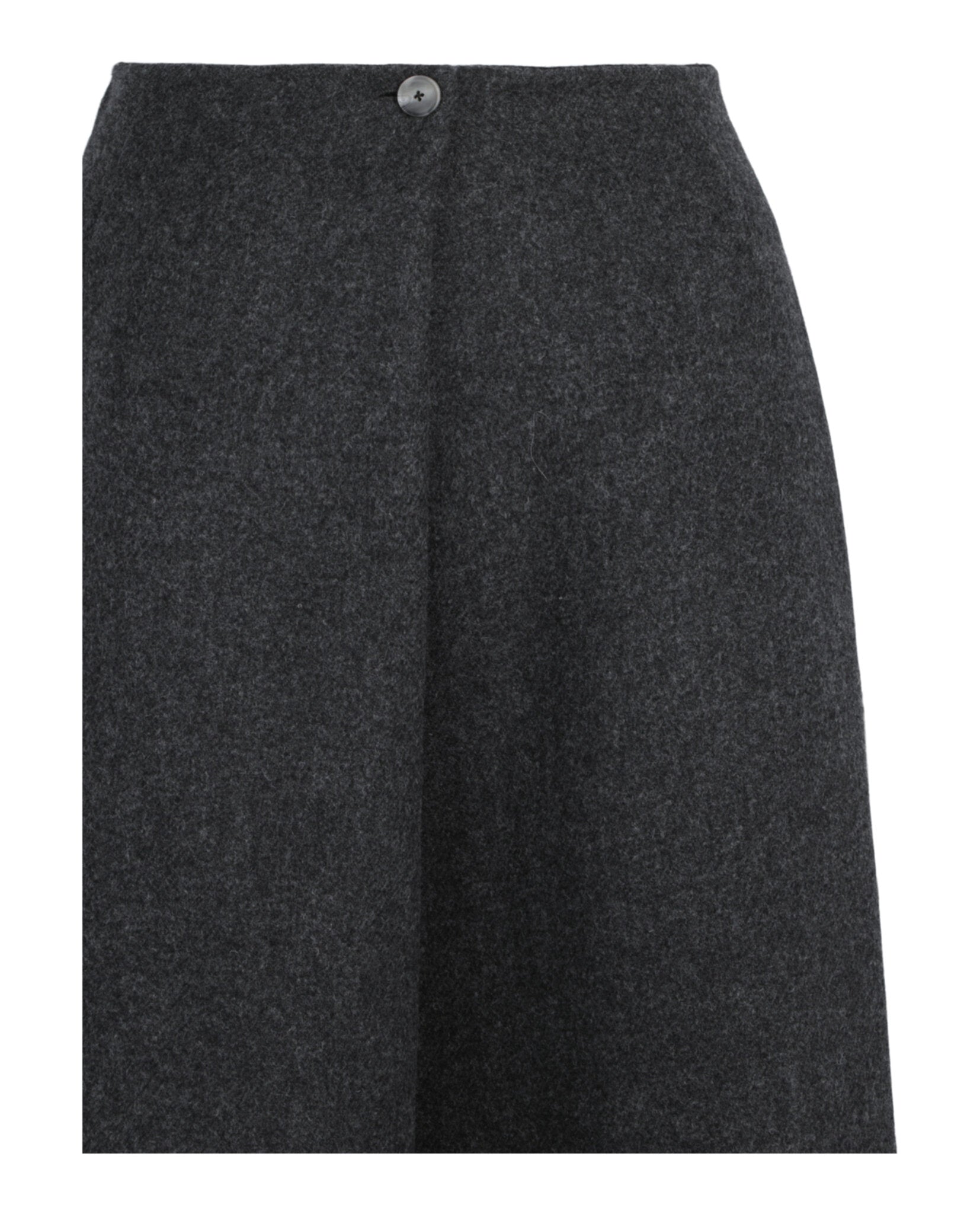 Givenchy Womens Fold-Over Mid-Rise Wool-Blend Midi Skirt