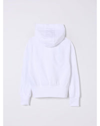 Balmain Kids Sweater with Ribbed Trims and Crew Neck White Cardigans