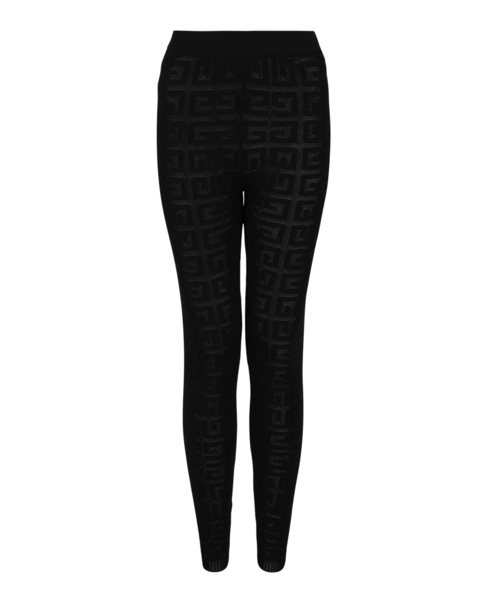 Givenchy Womens 4G Jacquard Leggings Noir