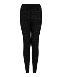 Givenchy Womens 4G Jacquard Leggings Noir