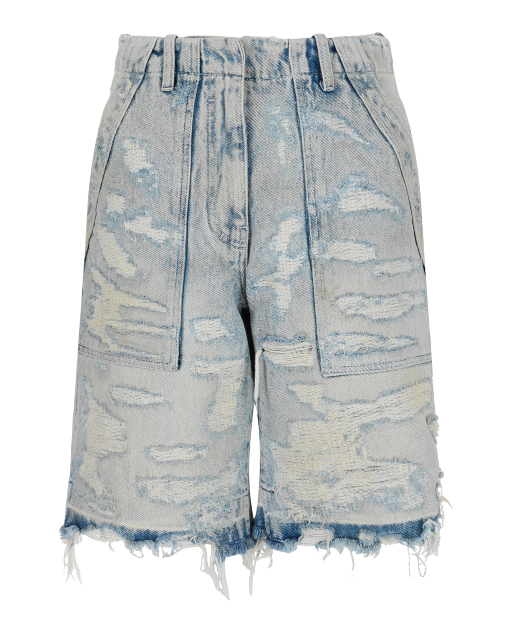 Givenchy Givenchy Womens Distressed Denim Shorts