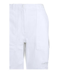 Givenchy Womens Destroyed Denim Bermuda Shorts