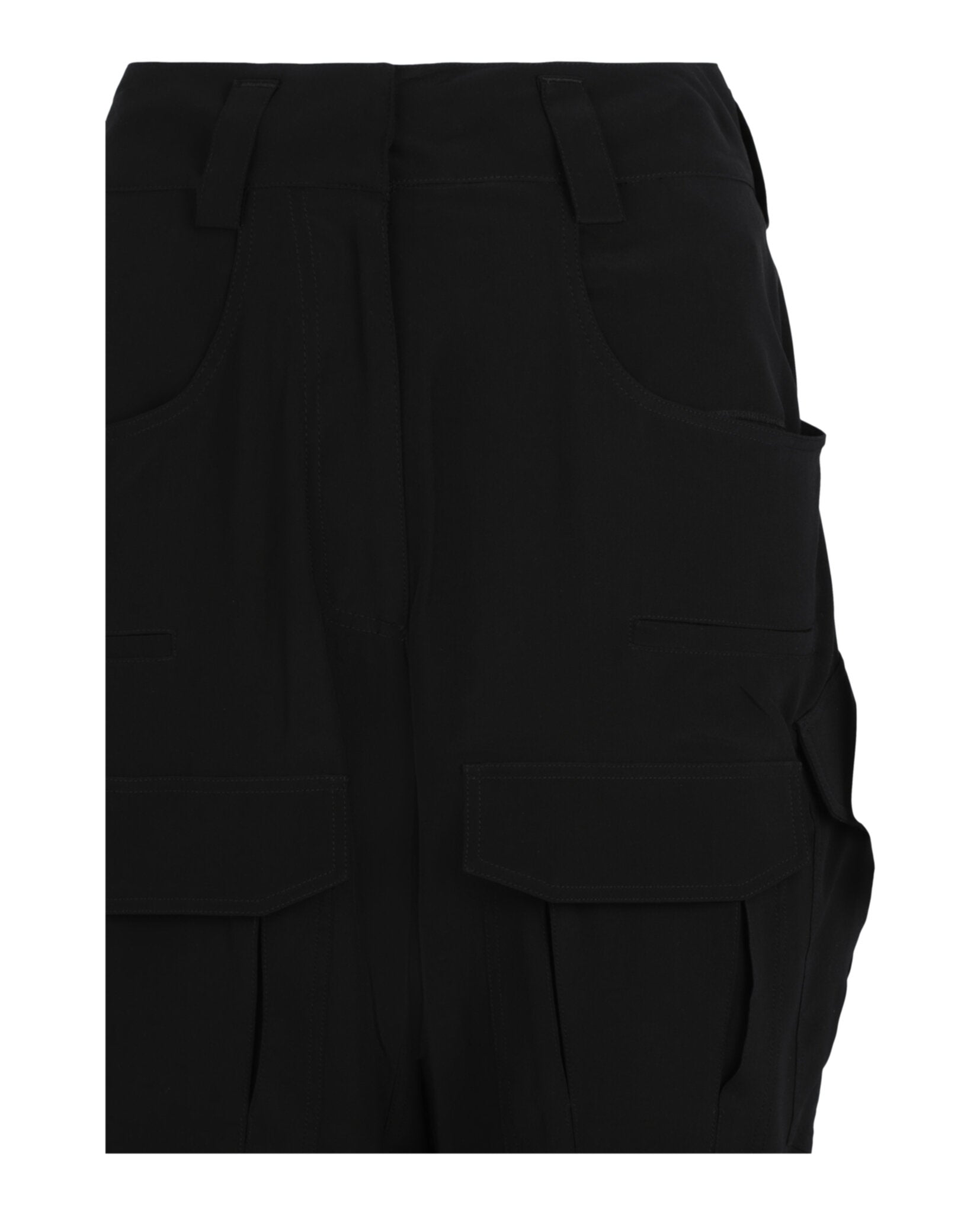 Givenchy Womens Silk Cargo Shorts