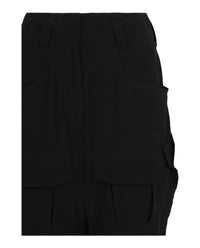 Givenchy Womens Silk Cargo Shorts