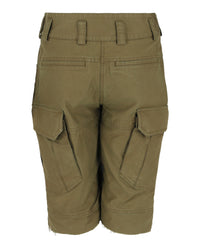 Givenchy Womens Frayed Multi-Pocket Cargo Shorts