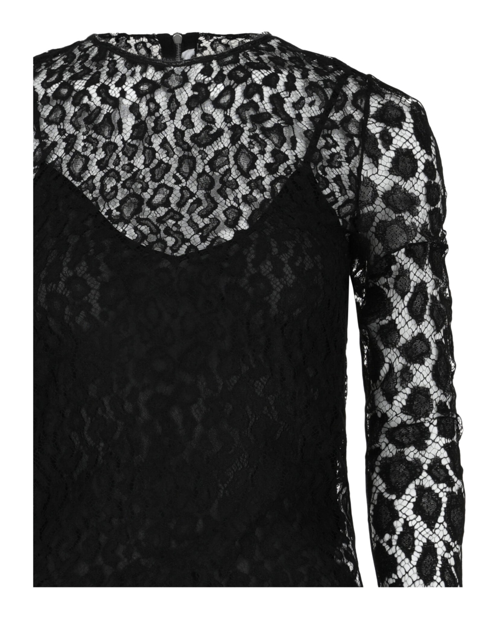 Givenchy Womens Lace Patterned Blouse