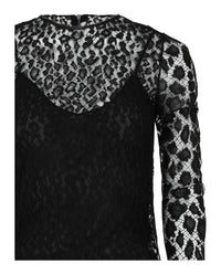 Givenchy Womens Lace Patterned Blouse