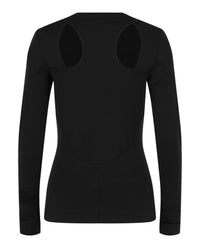 Givenchy Womens Triple Stitched Cut-Out Top