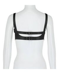 Givenchy Womens Crisscross Leather Top