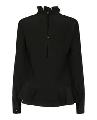 Givenchy Givenchy Womens Ruffled Silk Blouse