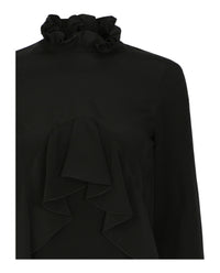 Givenchy Givenchy Womens Ruffled Silk Blouse