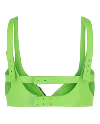 Givenchy Womens Crisscross Leather Top