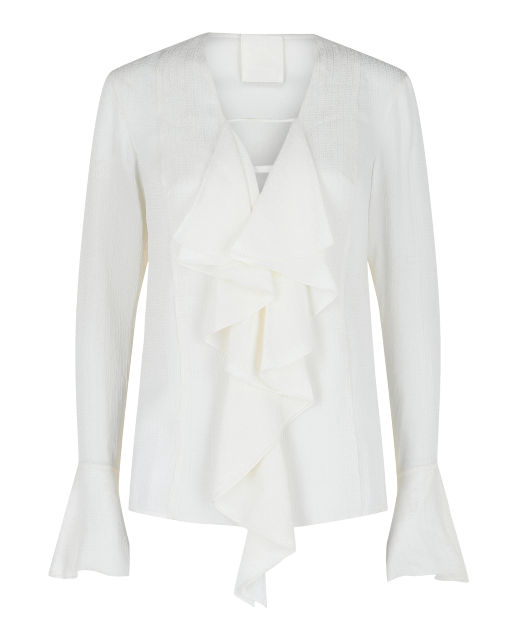Givenchy Womens 4G Pattern Silk Blouse