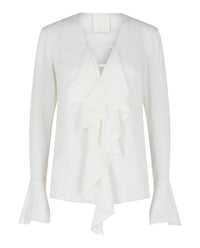 Givenchy Womens 4G Pattern Silk Blouse