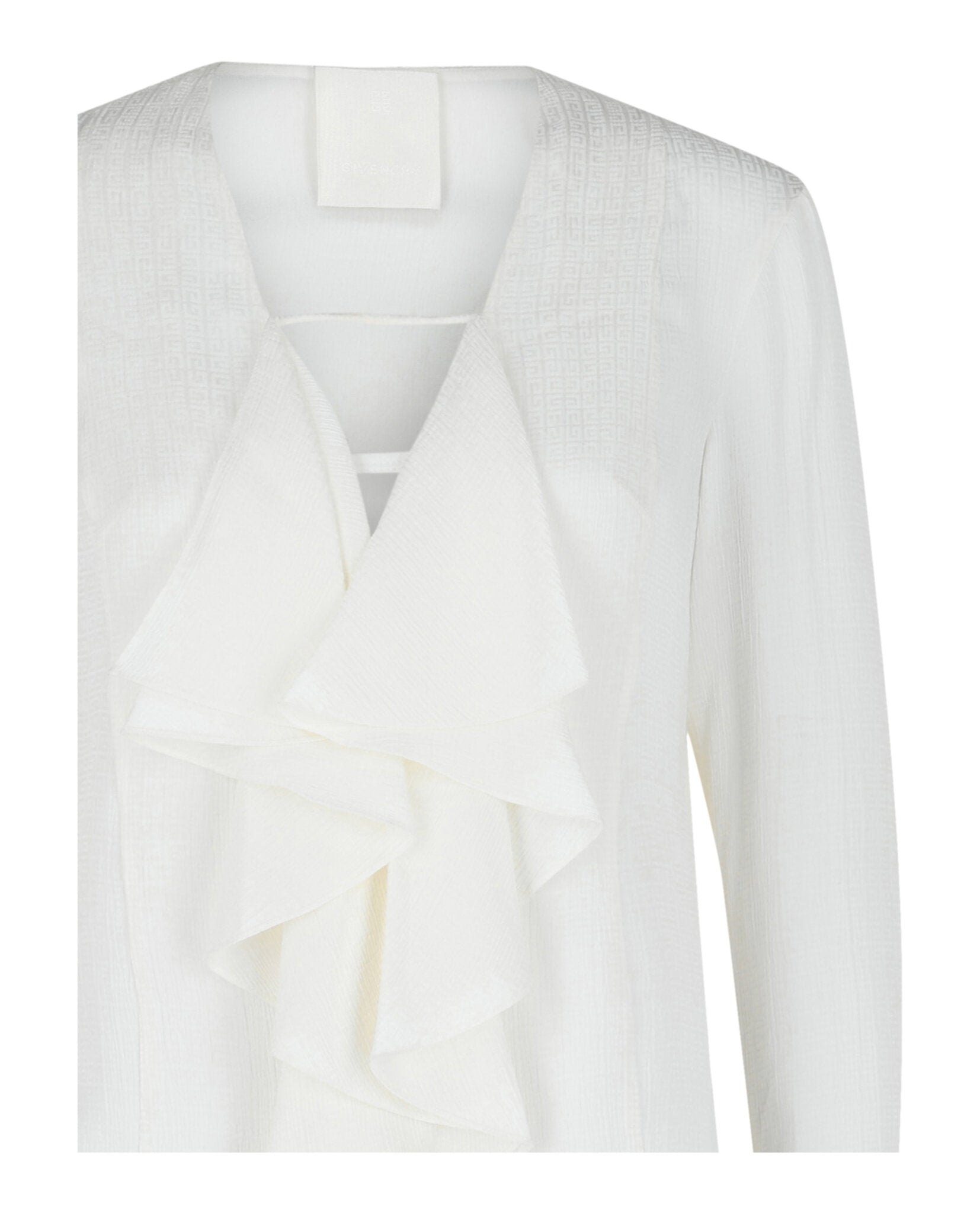 Givenchy Womens 4G Pattern Silk Blouse