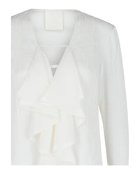 Givenchy Womens 4G Pattern Silk Blouse