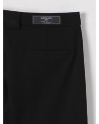 Balmain Pleated Trousers Children Black Pants