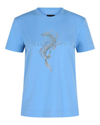 Givenchy Womens Slim Fit Capricorn Dragon T-Shirt