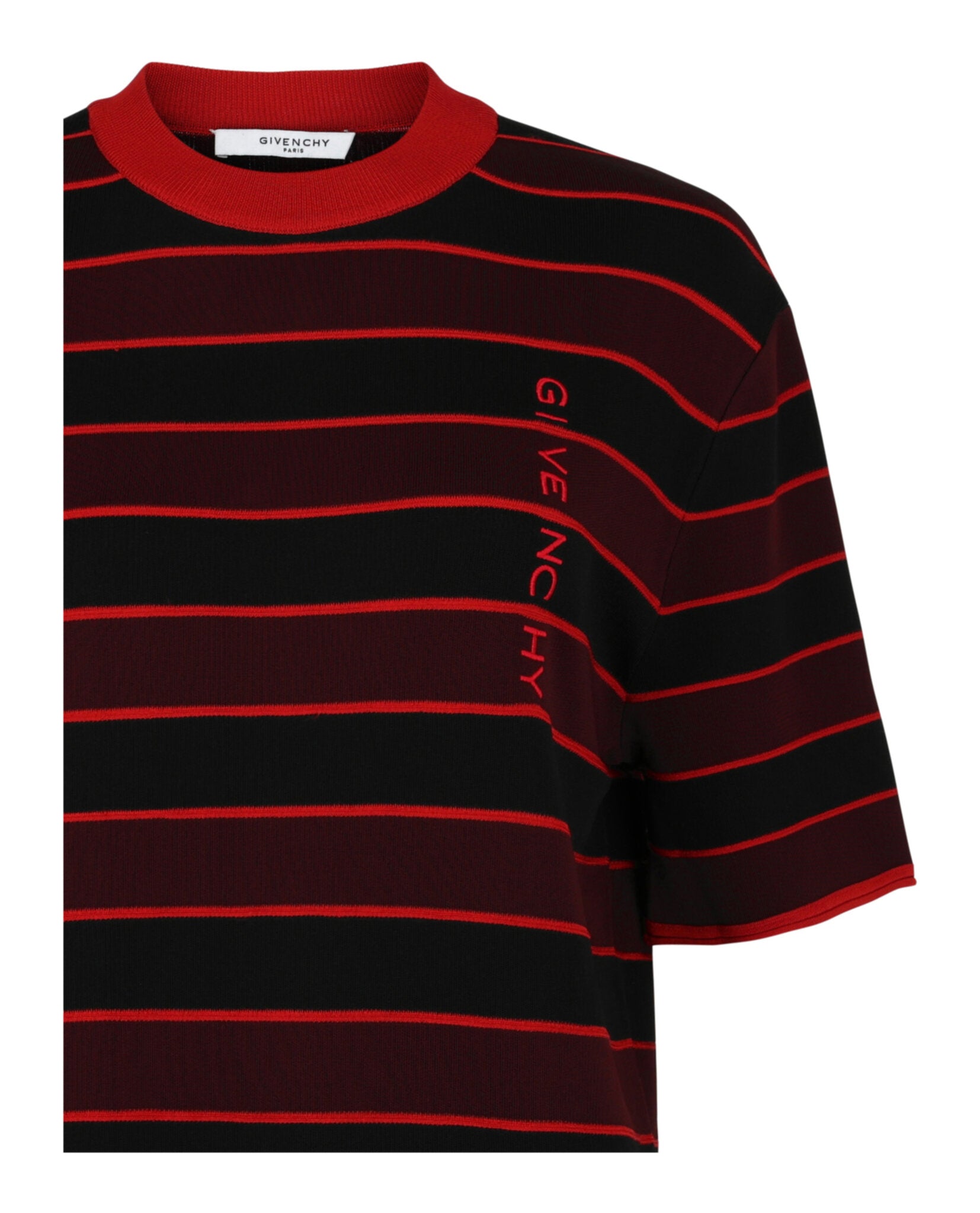 Givenchy Womens Embroidered Crew Neck T-Shirt