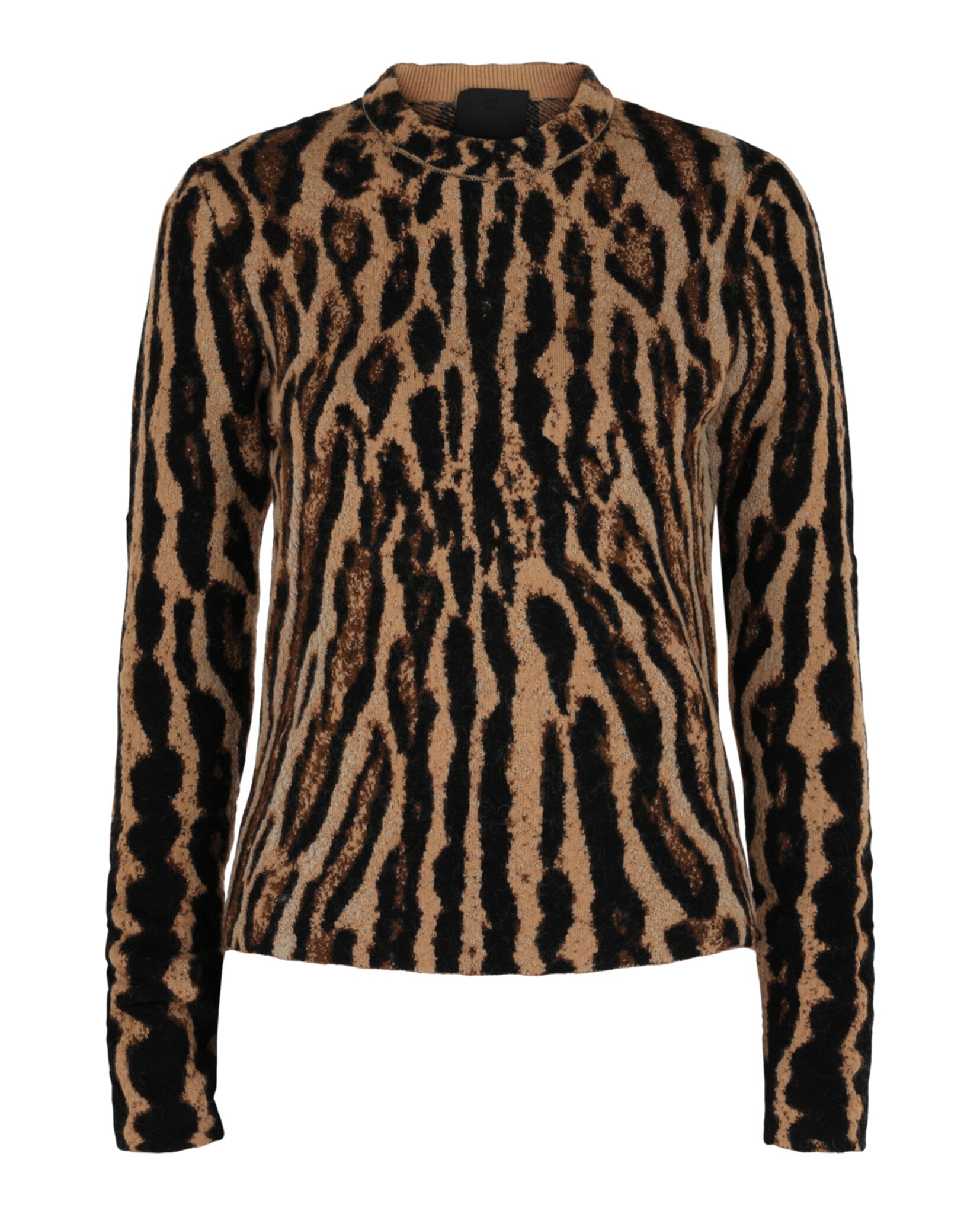 Givenchy Womens Cropped Leopard Print Knit Sweater – Bluefly